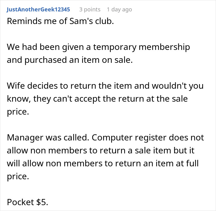 Cashier Regrets Not Refunding Item At 70% Off After Customer Maliciously Complies