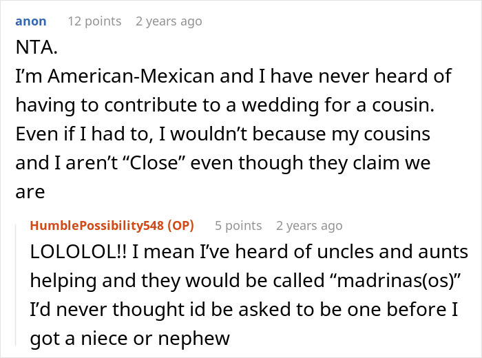 &ldquo;It&rsquo;s My Hard-Earned Money&rdquo;: Family Expects Woman To Pay For Cousin&rsquo;s Wedding, She Refuses