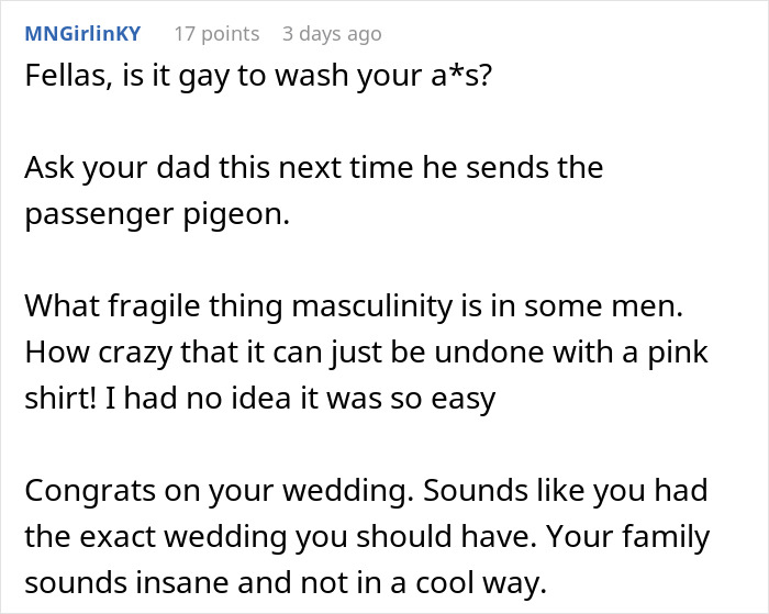 Bride And Groom Wear Lilac And Pink, Groom’s Family Decides That This Is An Issue Bride And Groom Wear Lilac And Pink, Groom’s Family Decides That This Is An Issue