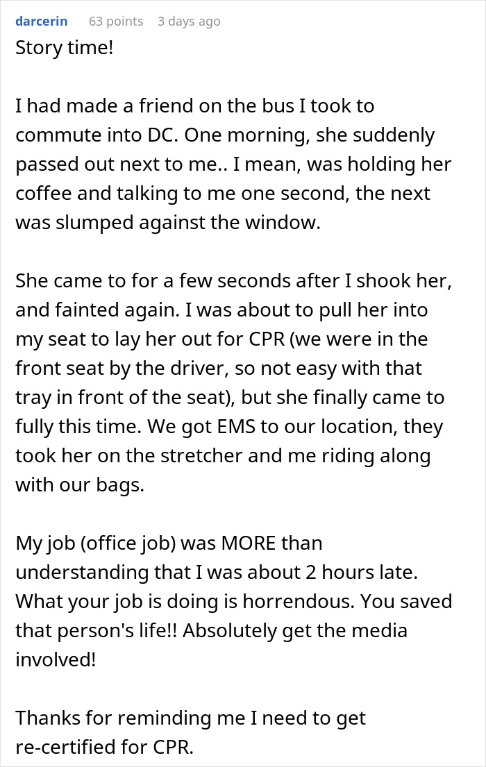 &ldquo;I Was Fired On The Spot&rdquo;: Person&rsquo;s Heroic Move On The Way To Work Cost Them A Job