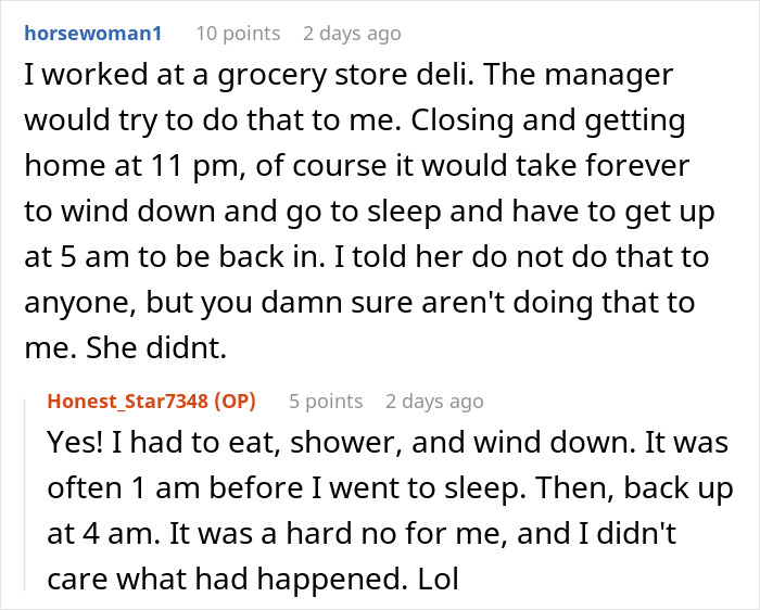 "Close At 11 PM, Open At 5 AM": Management Refuses To Let Employee Switch Schedules, Regrets It