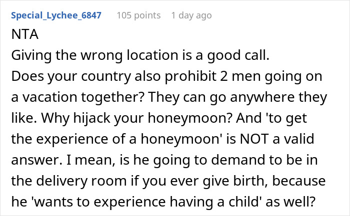 Woman Doesn’t Want Her Brother Joining Her On Honeymoon, Considers Giving Wrong Address Woman Doesn’t Want Her Brother Joining Her On Honeymoon, Considers Giving Wrong Address