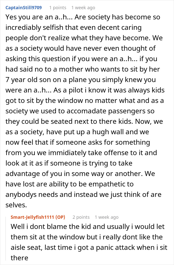 Plane Passenger Finds Her Seat Occupied By Mom With A Kid After Coming Back From The Bathroom