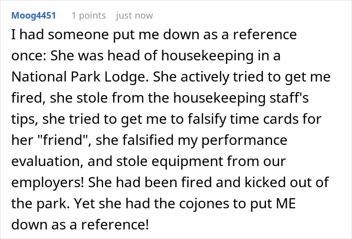 Person Gets Called As A Reference For Ex-Coworker, Spills The Beans On His Actual Qualifications Person Gets Called As A Reference For Ex-Coworker, Spills The Beans On His Actual Qualifications