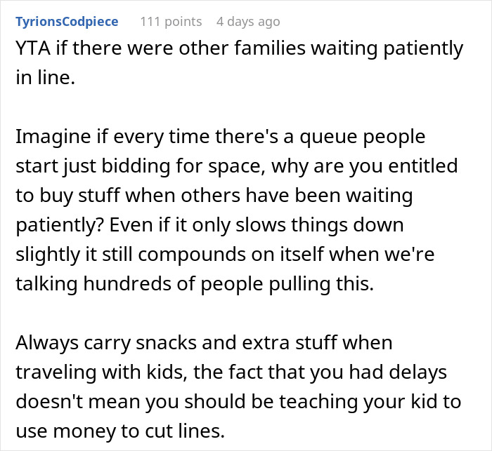 “I Cut Hundreds Of People In Line For Food At The Airport - AITA?” “I Cut Hundreds Of People In Line For Food At The Airport - AITA?”