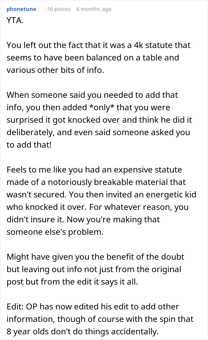 Dad Is Furious His Sister Is Asking Him For $4k In Damages After Nephew Wreaks Havoc