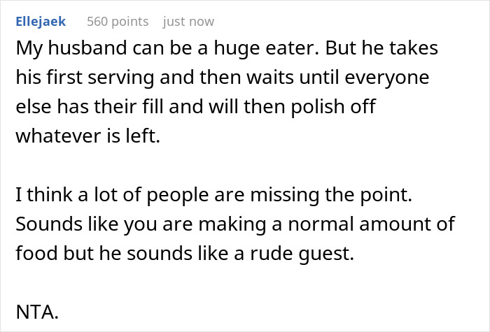 &ldquo;Am I The [Jerk] For Not Inviting My Friend&rsquo;s Husband To Dinner Because He Eats Too Much&rdquo;
