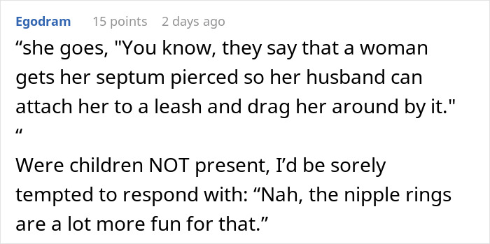 Entitled Aunt Disgusted By Teen&rsquo;s Nose Piercing Demands They Take It Out, They Clap Back Instead