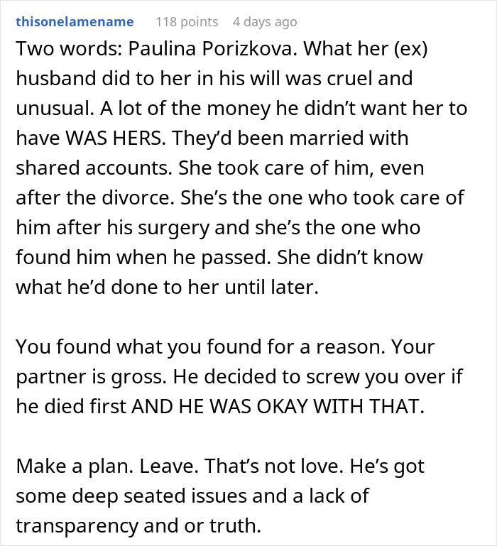 Woman At Breaking Point After Finding Partner&rsquo;s New Will: &ldquo;My Heart Is Broken&rdquo;