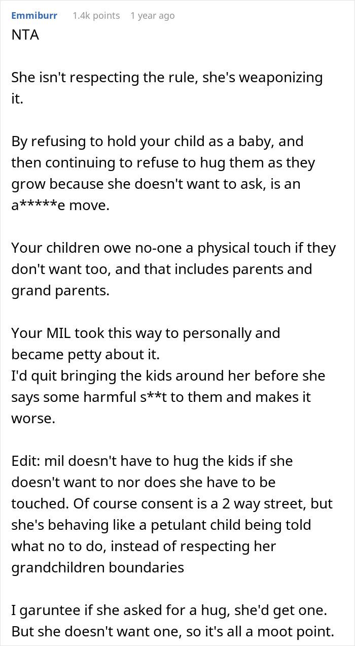 Mother-In-Law Calls Woman&rsquo;s Consent Rules For Her Kids &ldquo;Dumb&rdquo;, Gets Called Out