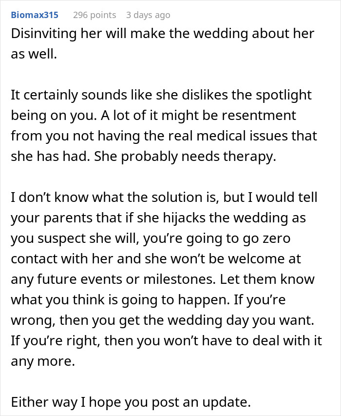 "AITA For Not Wanting My Sister At My Wedding Since She Is In A Wheelchair?": Internet Defends Woman "AITA For Not Wanting My Sister At My Wedding Since She Is In A Wheelchair?": Internet Defends Woman