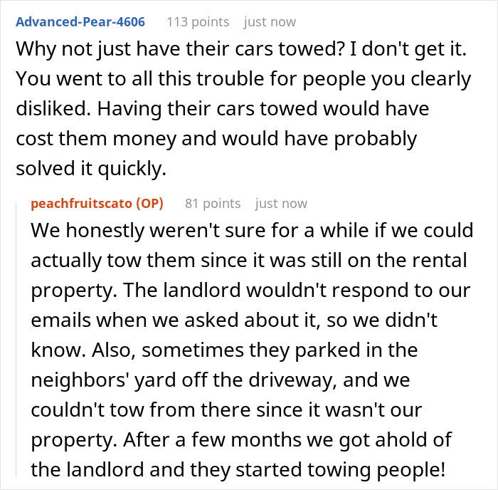 Woman Can&rsquo;t Stand Neighbors Blocking The Garages, Comes Up With Unique Ways To Make Them Stop