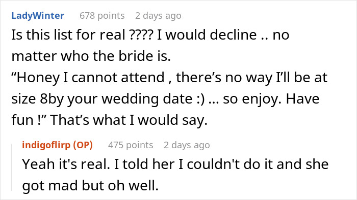 Bride&rsquo;s Out-Of-Touch List Of Requirements For Her Wedding Makes People Start Cancelling