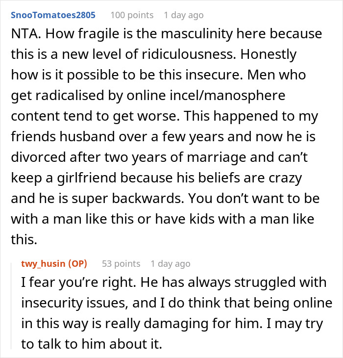 &ldquo;Stop Being An Incel&rdquo;: Wife Done With Husband Putting Alpha-Male Influencer&rsquo;s Needs First