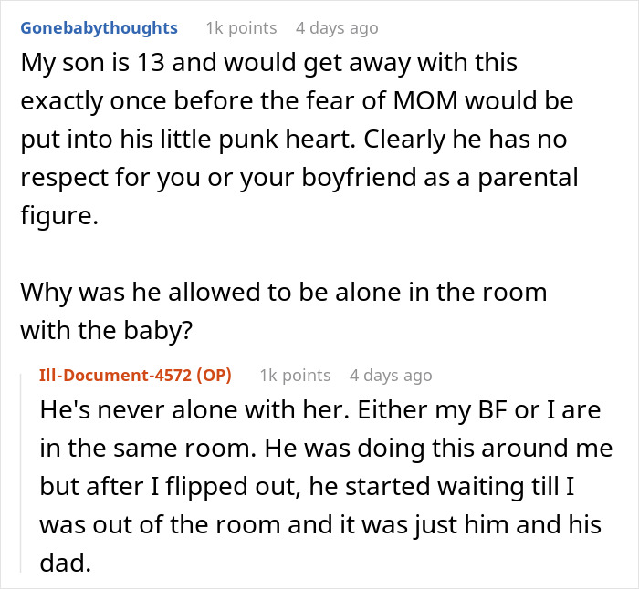 Man Refuses To Stop 12 Y.O. From Scaring Their New Baby, Mom Serves Them An Eviction Notice Man Refuses To Stop 12 Y.O. From Scaring Their New Baby, Mom Serves Them An Eviction Notice