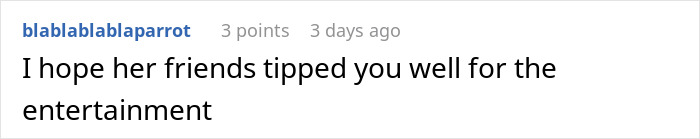 Rude 'Karen' Gets Humbled In Front Of Her Friends By A Witty Server