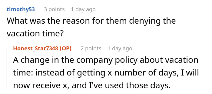 &ldquo;Four Paid Unused Vacation Days Will Cost You Thousands&rdquo;: Worker Complies With A Made-Up Rule