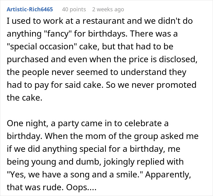 &ldquo;You Ruined My Birthday&rdquo;: Woman Storms Out, Leaving Her Friends And Server Puzzled