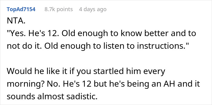Man Refuses To Stop 12 Y.O. From Scaring Their New Baby, Mom Serves Them An Eviction Notice Man Refuses To Stop 12 Y.O. From Scaring Their New Baby, Mom Serves Them An Eviction Notice