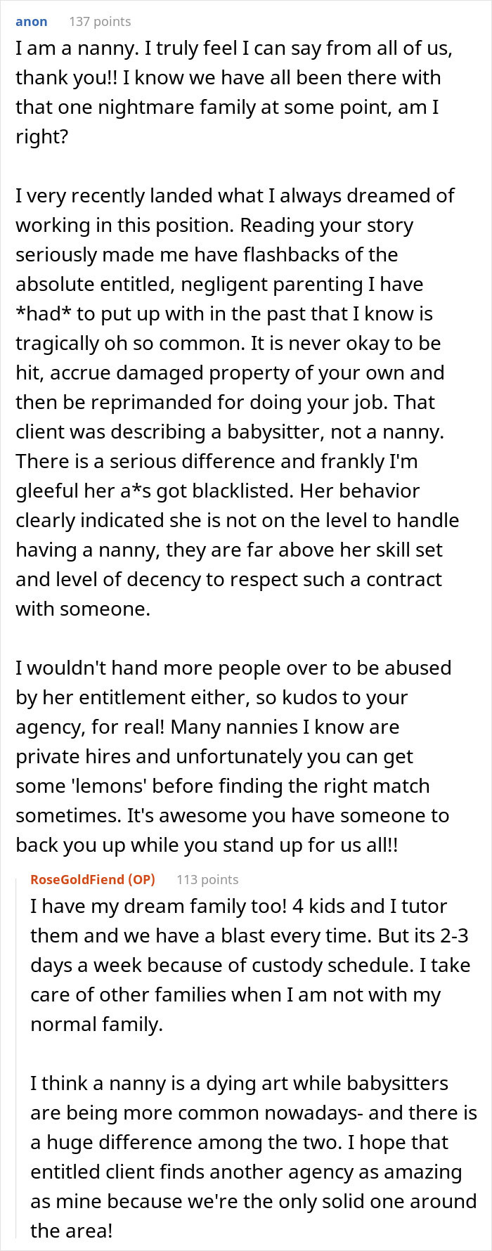Mom Demands Nanny Stop Parenting The Kids, Is Left With A Destroyed Home And Medical Bills Mom Demands Nanny Stop Parenting The Kids, Is Left With A Destroyed Home And Medical Bills