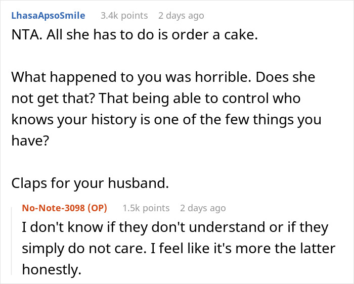 In-Laws Betray Woman&rsquo;s Trust By Sharing Her Secret, She Refuses To Bake A Cake For Niece In Return