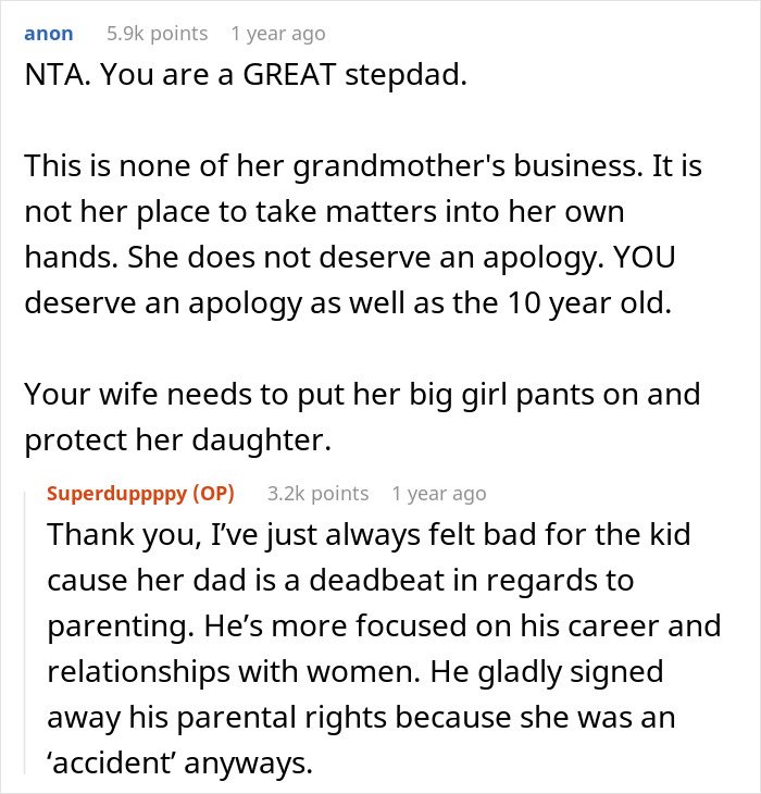 Grandmother Body-Shames 10 Y.O. Girl, Stepdad Takes A Stand For Her And Tells Off MIL