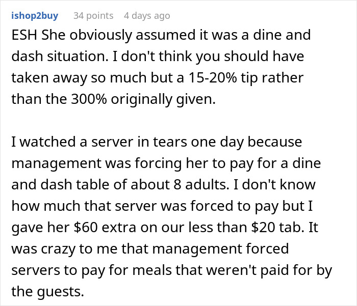 “Am I The Jerk For Changing Our Server’s Tip From $154 To $4?” “Am I The Jerk For Changing Our Server’s Tip From $154 To $4?”