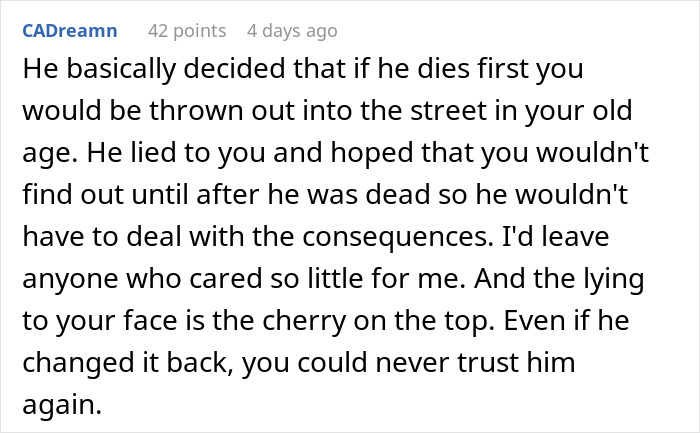 Woman At Breaking Point After Finding Partner&rsquo;s New Will: &ldquo;My Heart Is Broken&rdquo;
