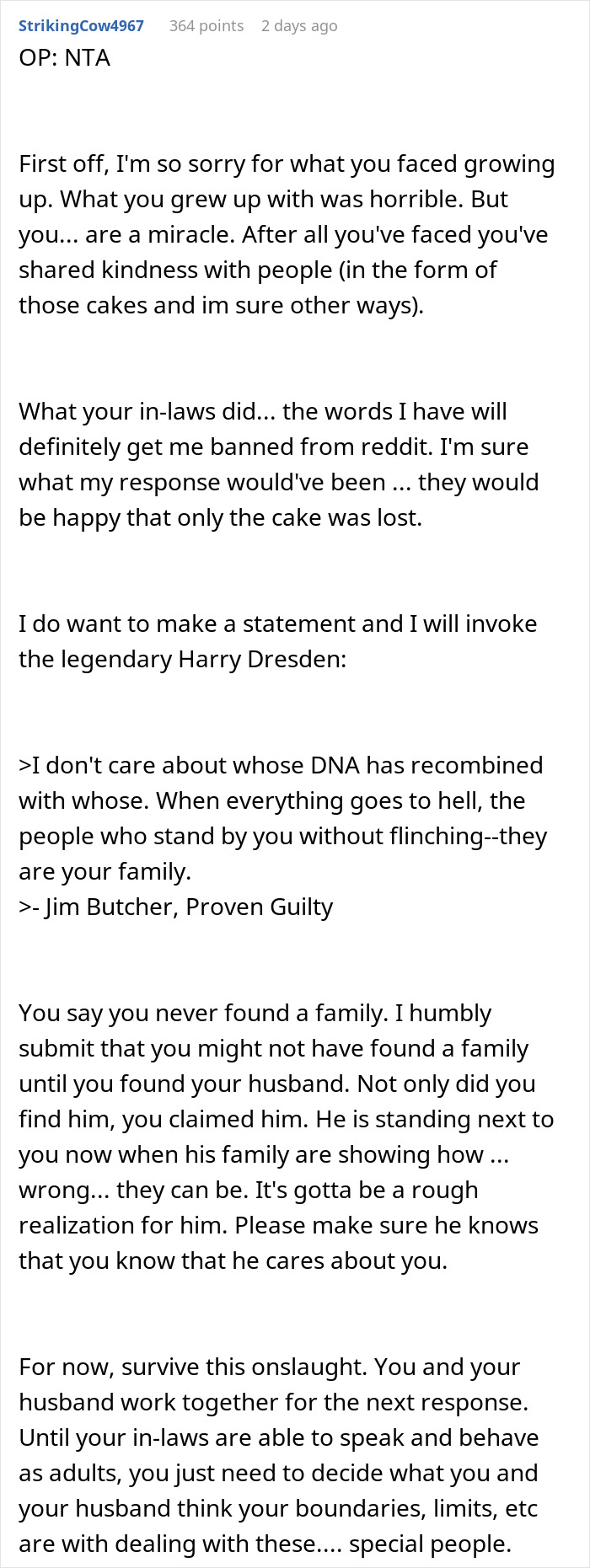 In-Laws Betray Woman&rsquo;s Trust By Sharing Her Secret, She Refuses To Bake A Cake For Niece In Return