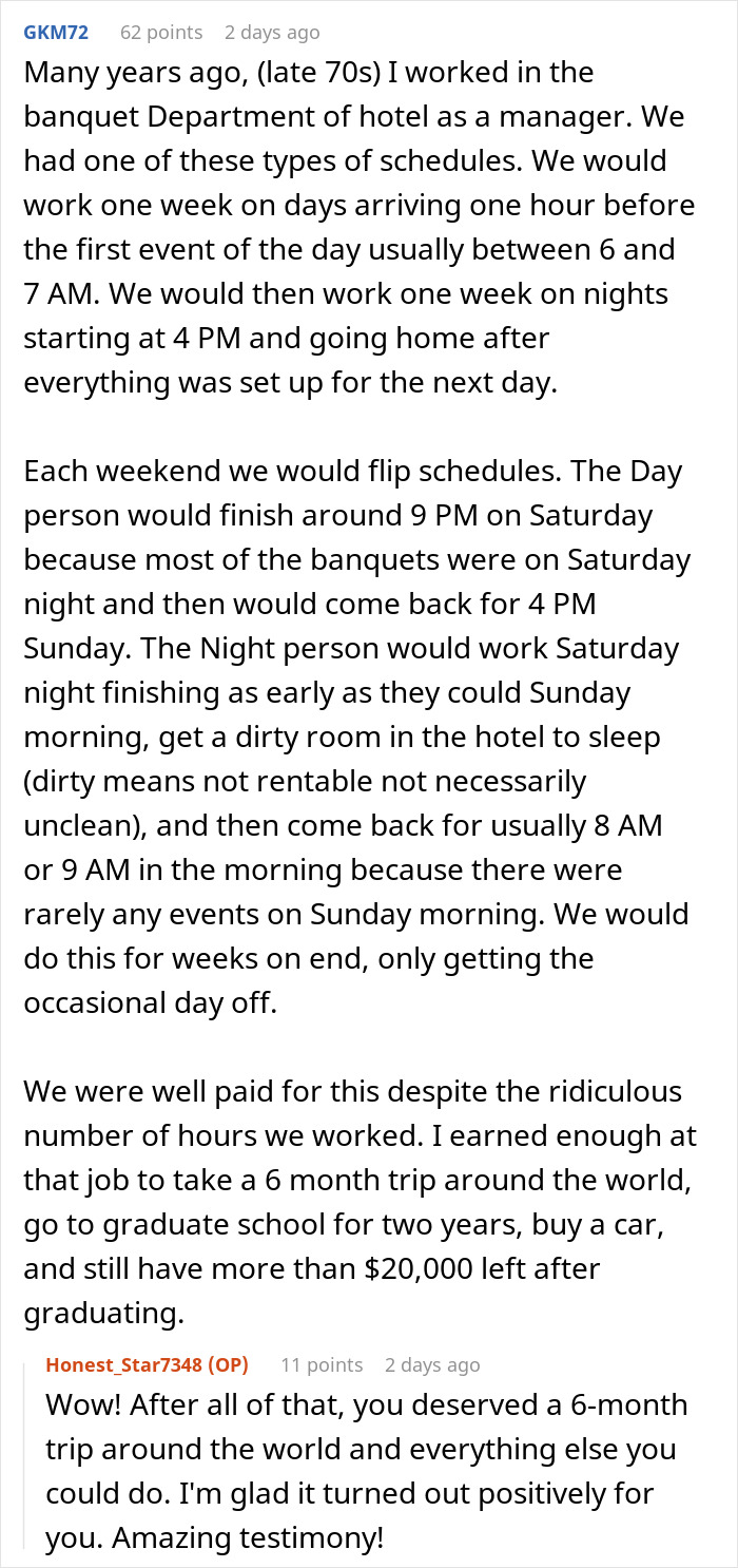"Close At 11 PM, Open At 5 AM": Management Refuses To Let Employee Switch Schedules, Regrets It