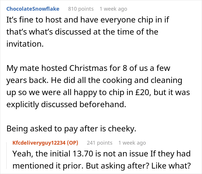Person Has To Pay $17 For A Dinner Party They Assumed Was Free, Gets Mad And Vents Online Person Has To Pay $17 For A Dinner Party They Assumed Was Free, Gets Mad And Vents Online
