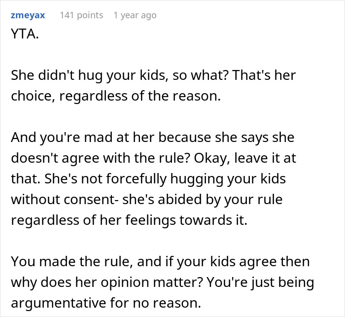 Mother-In-Law Calls Woman&rsquo;s Consent Rules For Her Kids &ldquo;Dumb&rdquo;, Gets Called Out