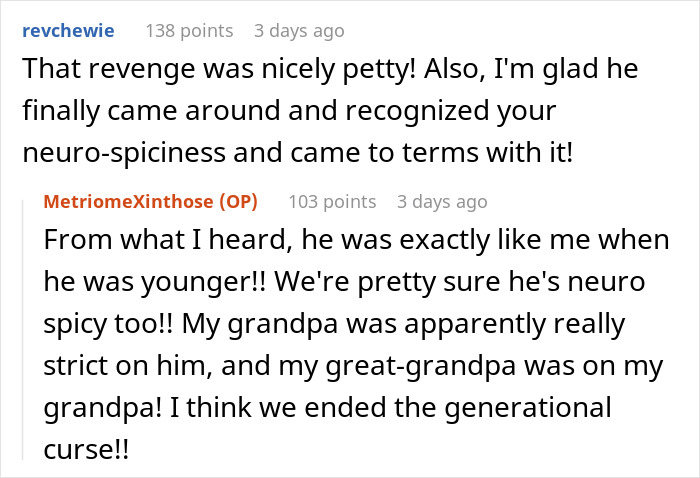 Teen Gets Petty Revenge On Dad By Constantly Moving Things A Meter Away From Where He Put Them