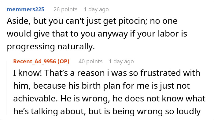 Man Gets Mad When Wife Says Only She&rsquo;s Behind The Choices On Their Baby&rsquo;s Birth, As It&rsquo;s Her Body