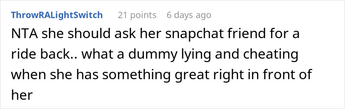 Guy Leaves His GF In A Hotel In Another State After Learning She Cheated, Asks If It Was Wrong Guy Leaves His GF In A Hotel In Another State After Learning She Cheated, Asks If It Was Wrong