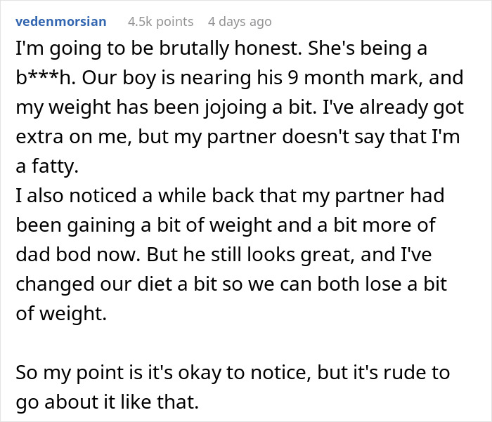 Husband Tells Wife To Stop Body-Shaming Him Or He Will Do The Same To Her, She's Left In Tears