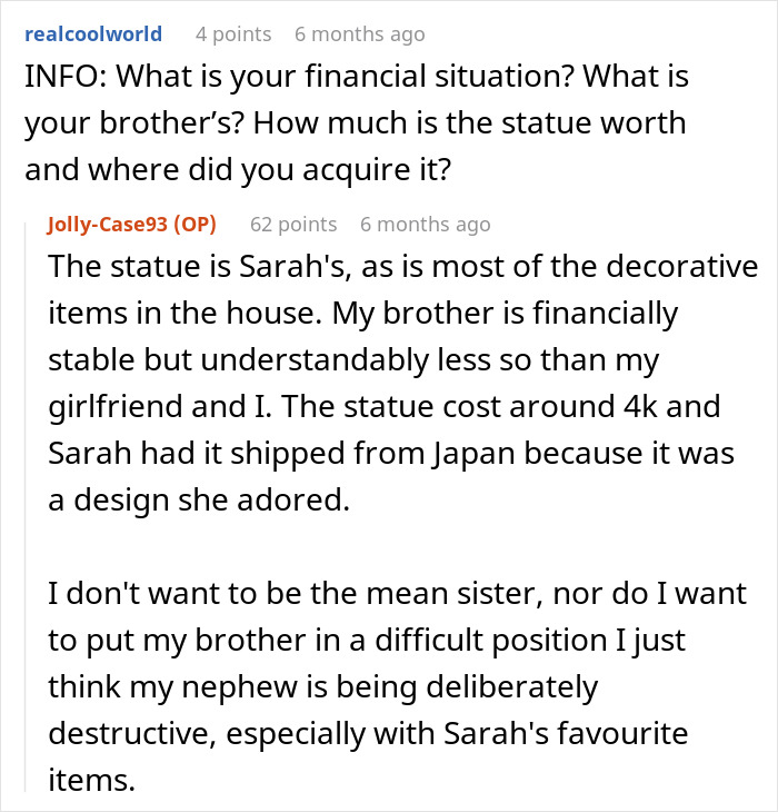 Dad Is Furious His Sister Is Asking Him For $4k In Damages After Nephew Wreaks Havoc