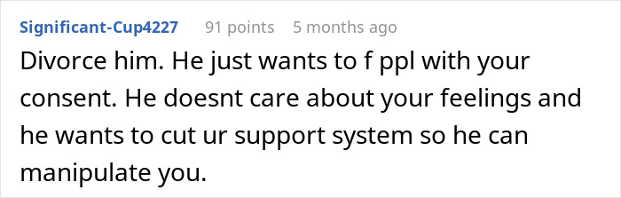 Wife Doesn't Want To Open Up Marriage, Husband Demands It, Regretting It Soon After