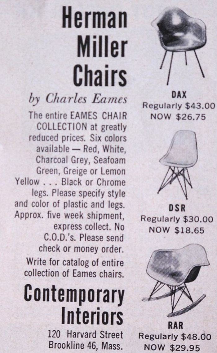 Herman Miller Chairs Ad 1957