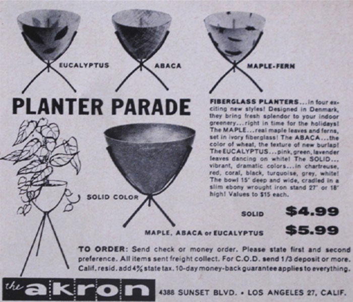 Akron Planter Parade Ad 1957