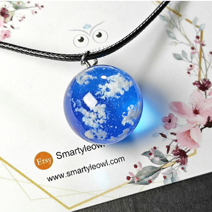 A Drop Of The Sky With Some Clouds