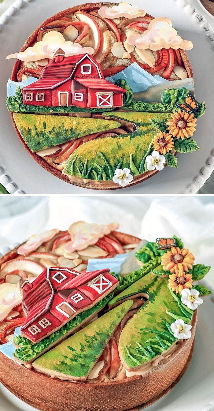 I Made A Cozy Little Marzipan-Frangipane Apple Tart