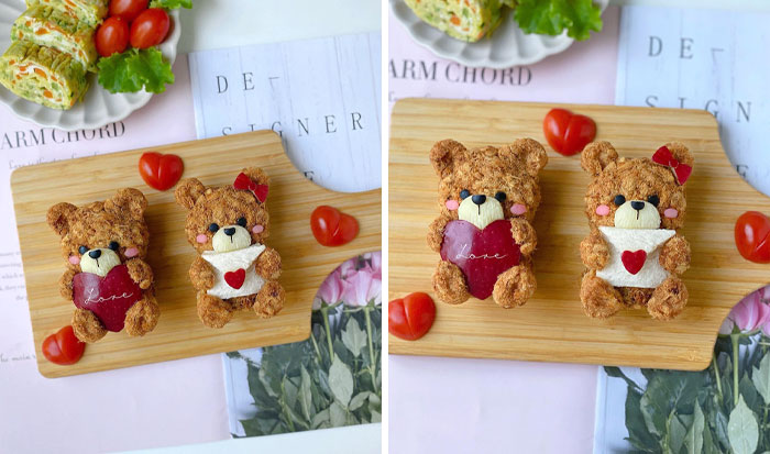 Happy Valentine's Day To Everyone. I Made A Bear Couple For My Little Lover