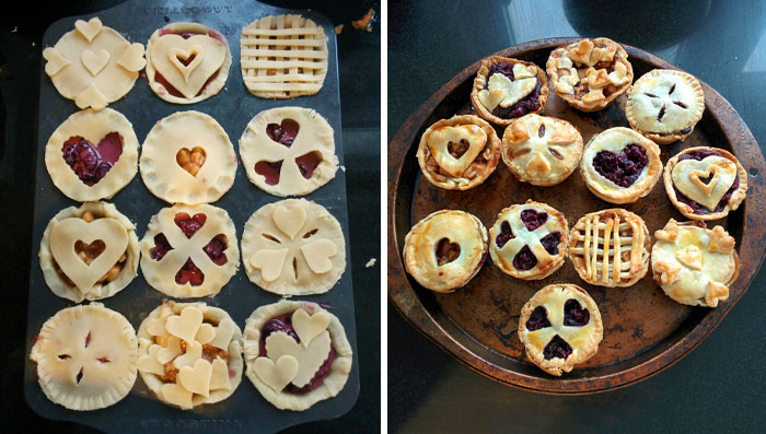 I Made Some Miniature Pies For My Sister's Valentine's Day Bake Sale