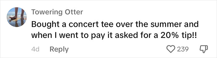 Woman Leaves Store Flabbergasted After Being Asked To Tip 25%