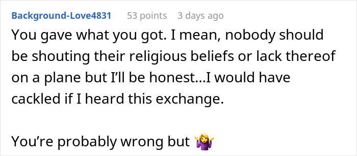 Man Called Out For Causing "Unnecessary Human Interaction" As He Mocks A Religious Lady On A Plane