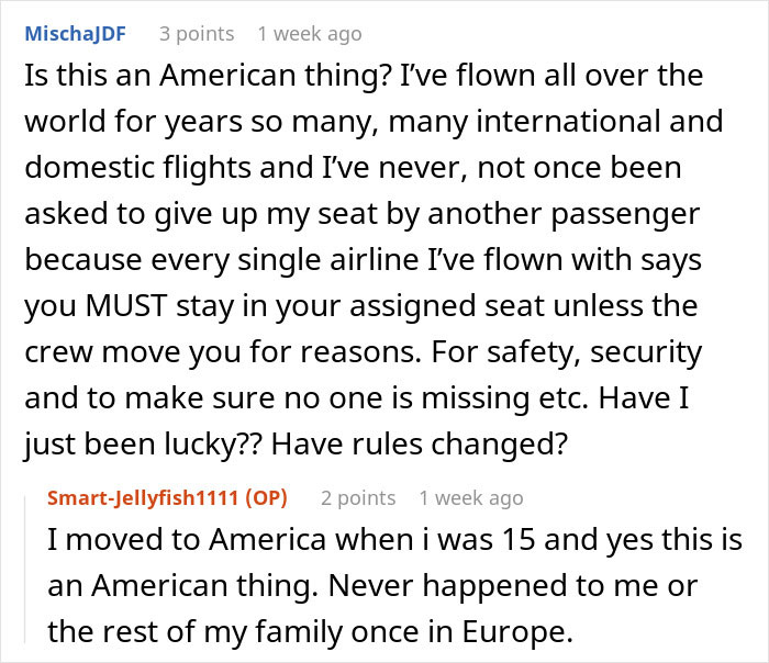 Plane Passenger Finds Her Seat Occupied By Mom With A Kid After Coming Back From The Bathroom