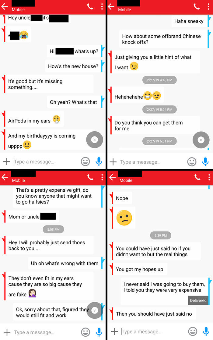 My 13-Year-Old Niece Wanted AirPods For Her Birthday, But I Sent Her Some Generic Bluetooth Earbuds