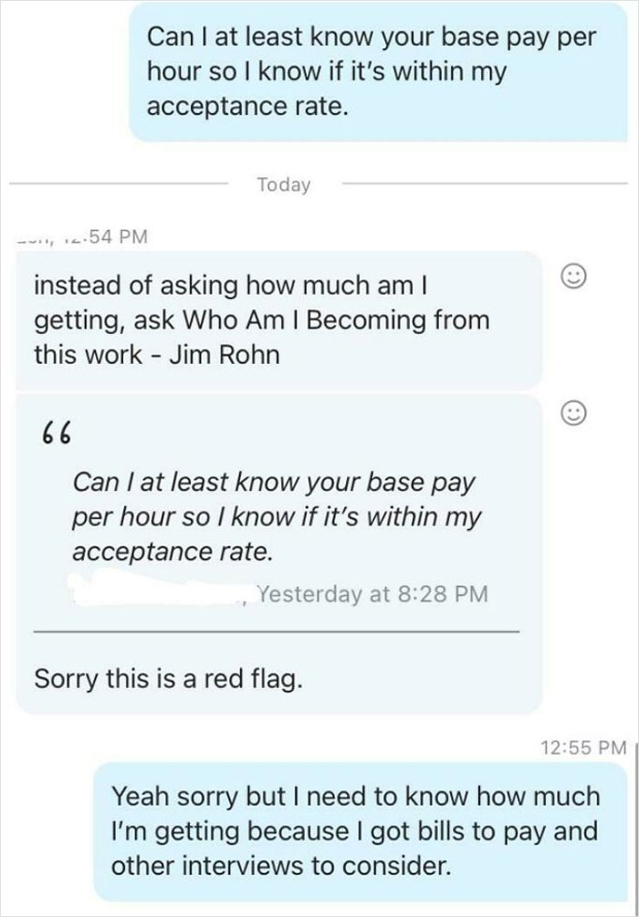 Is It Normal To Not Want To Discuss The Base Pay?