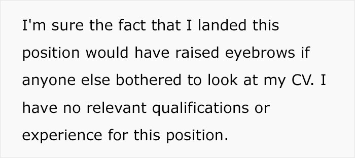 Person Discloses That They Have Faked Their Way To The Top, Wonders Whether This Is Morally Wrong Person Discloses That They Have Faked Their Way To The Top, Wonders Whether This Is Morally Wrong